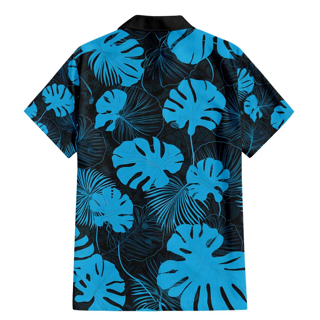 Blue Hawaii Kukui Nut Lei Family Matching Mermaid Dress and Hawaiian Shirt Hawaiian Pattern Monstera Tropical Vibes - Polynesian Pride