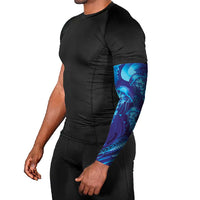 Purple Paradise Polynesia Jellyfish Arm Sleeves Plumeria Polynesian Tattoo Glowing Vibes