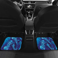 Purple Paradise Polynesia Jellyfish Car Mats Plumeria Polynesian Tattoo Glowing Vibes