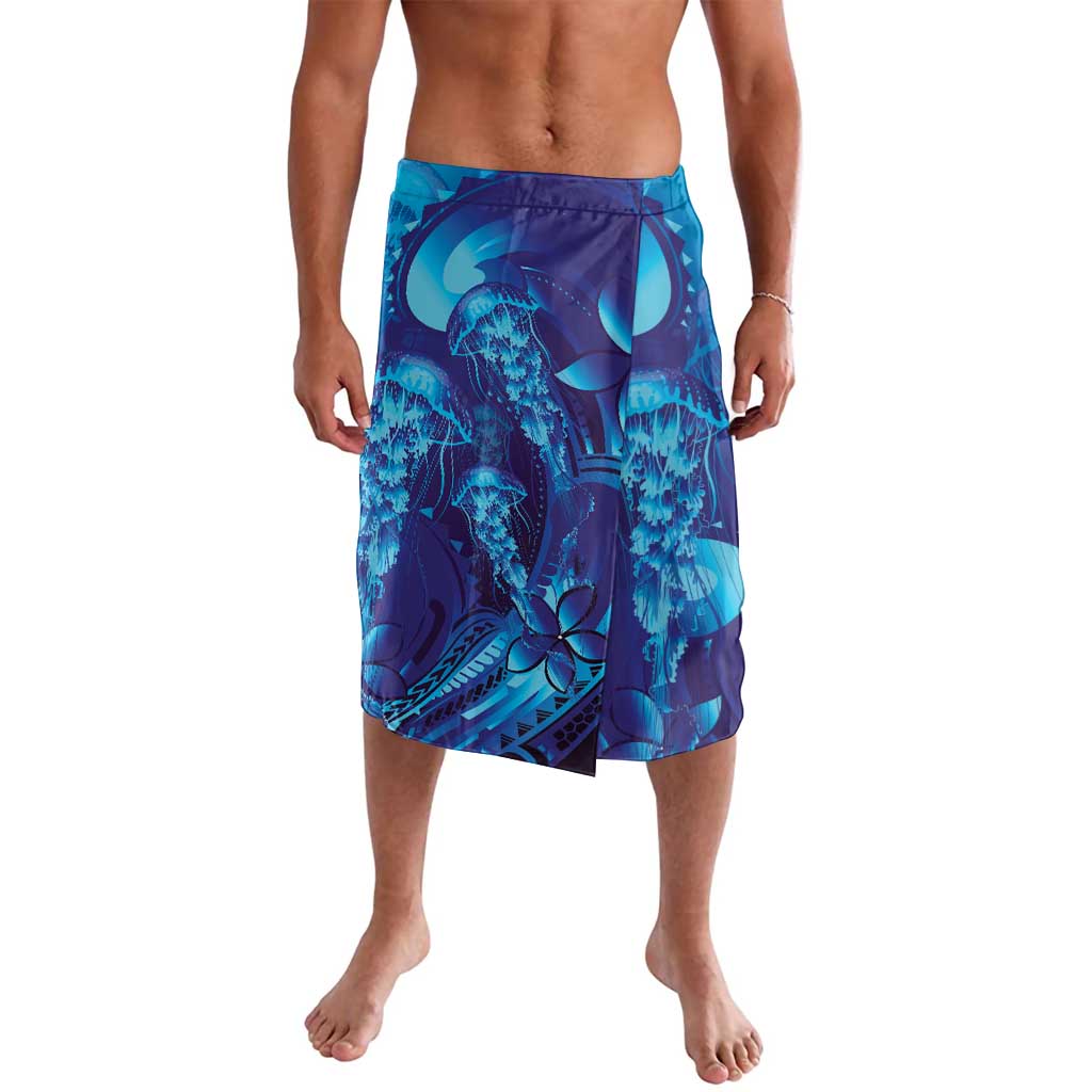 Purple Paradise Polynesia Jellyfish Lavalava Plumeria Polynesian Tattoo Glowing Vibes LT14 Purple - Polynesian Pride