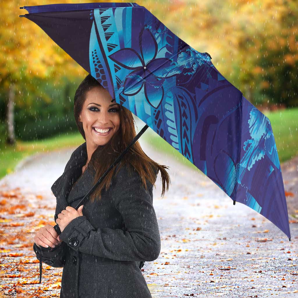 Purple Paradise Polynesia Jellyfish Umbrella Plumeria Polynesian Tattoo Glowing Vibes