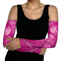 Pink Gradient Polynesia Jellyfish Arm Sleeves Plumeria Polynesian Tattoo Glowing Vibes