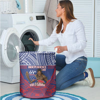 Samoa Independence Day Laundry Basket 64th Anniversary Toa O Samoa