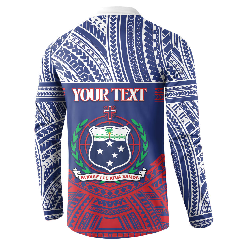 Personalised Samoa Independence Day Button Sweatshirt 64th Anniversary Toa O Samoa