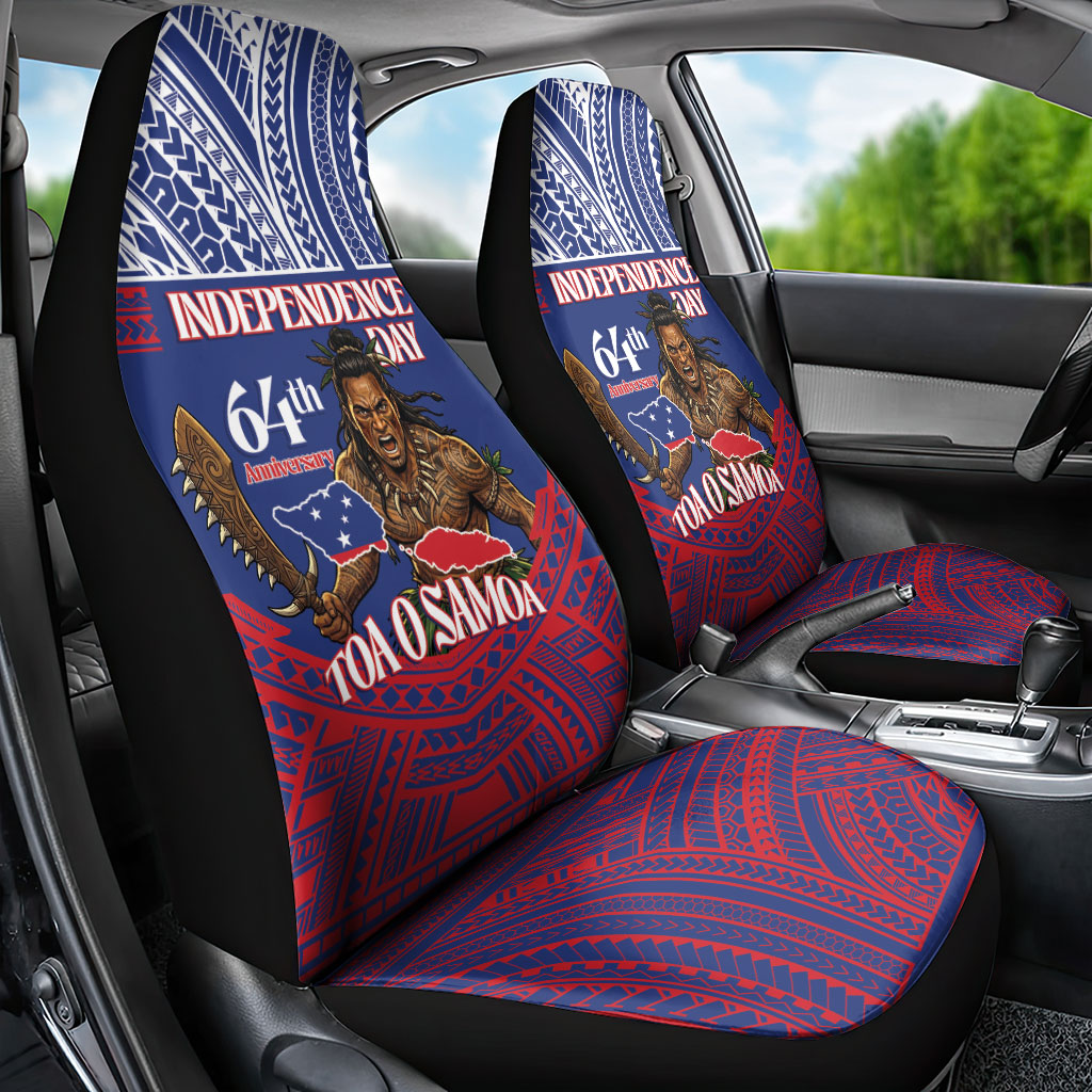 Samoa Independence Day Car Seat Cover 64th Anniversary Toa O Samoa