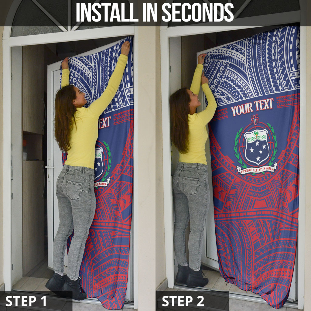 Personalised Samoa Independence Day Door Cover 64th Anniversary Toa O Samoa