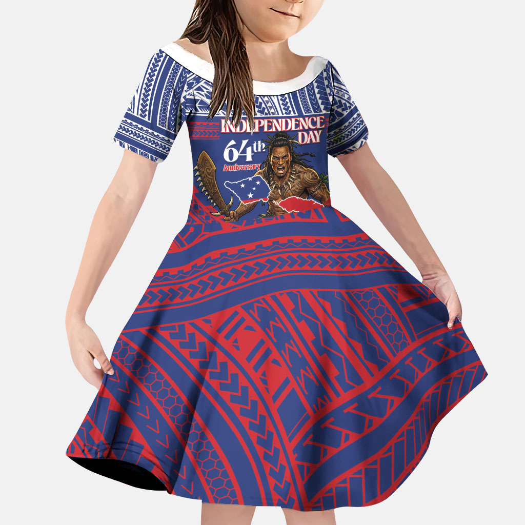 Personalised Samoa Independence Day Family Matching Mermaid Dress and Hawaiian Shirt 64th Anniversary Toa O Samoa