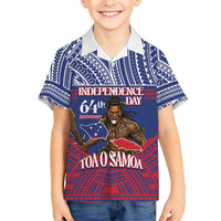 Personalised Samoa Independence Day Family Matching Mermaid Dress and Hawaiian Shirt 64th Anniversary Toa O Samoa
