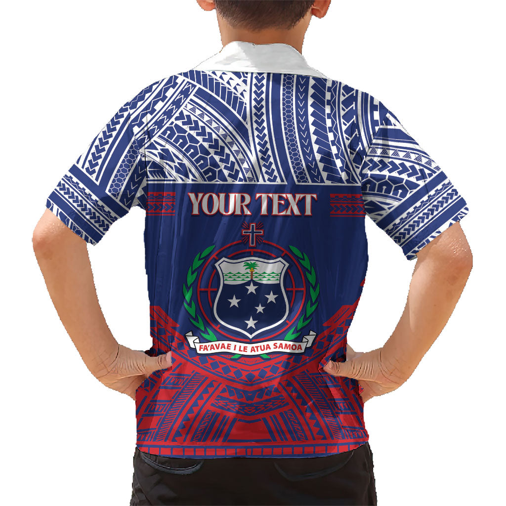 Personalised Samoa Independence Day Family Matching Off Shoulder Short Dress and Hawaiian Shirt 64th Anniversary Toa O Samoa