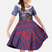Personalised Samoa Independence Day Family Matching Puletasi and Hawaiian Shirt 64th Anniversary Toa O Samoa