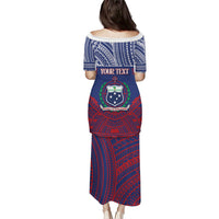 Personalised Samoa Independence Day Family Matching Puletasi and Hawaiian Shirt 64th Anniversary Toa O Samoa