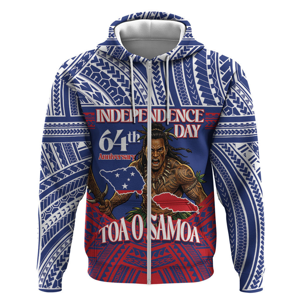 Personalised Samoa Independence Day Hoodie 64th Anniversary Toa O Samoa