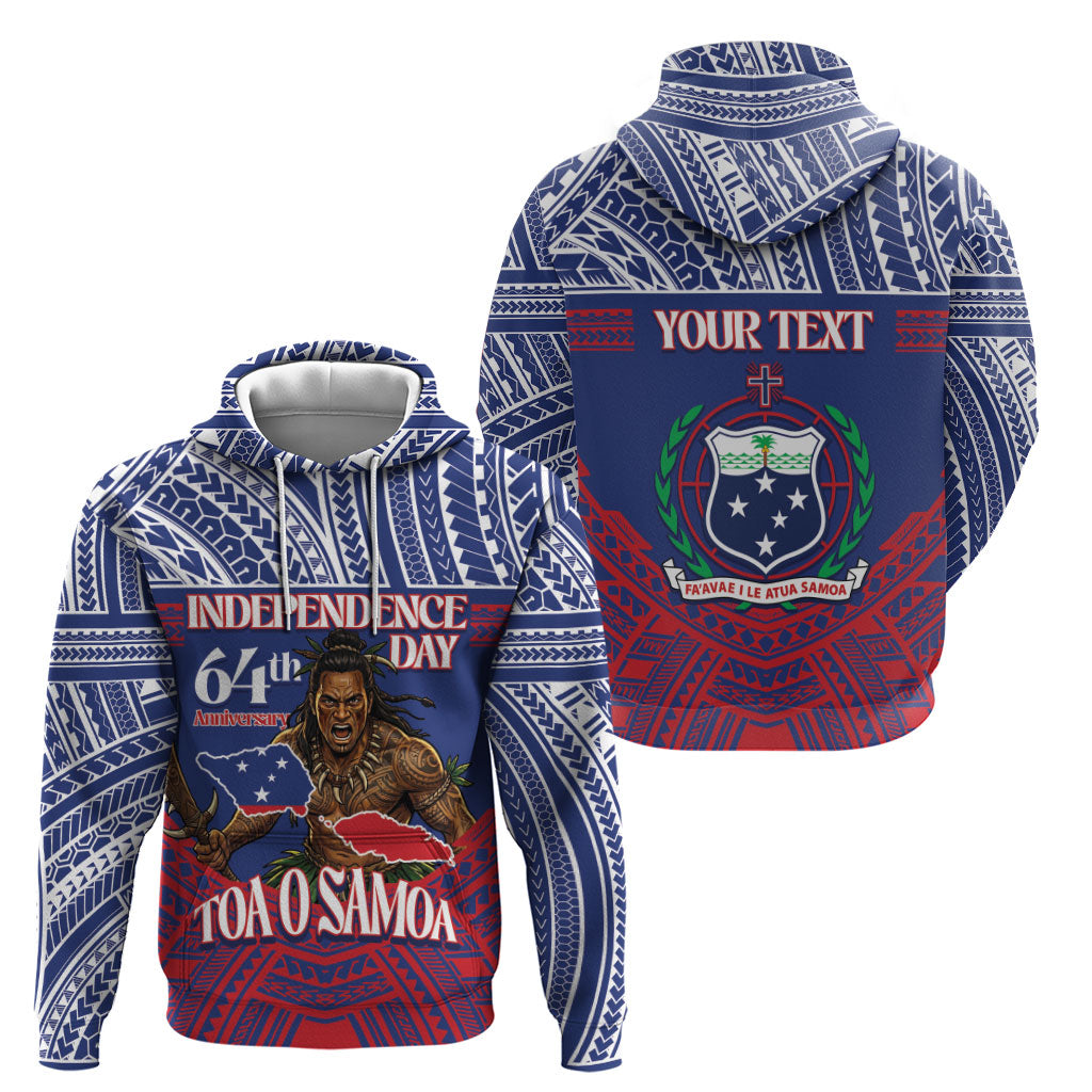 Personalised Samoa Independence Day Hoodie 64th Anniversary Toa O Samoa
