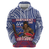 Personalised Samoa Independence Day Hoodie 64th Anniversary Toa O Samoa