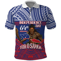 Personalised Samoa Independence Day Polo Shirt 64th Anniversary Toa O Samoa