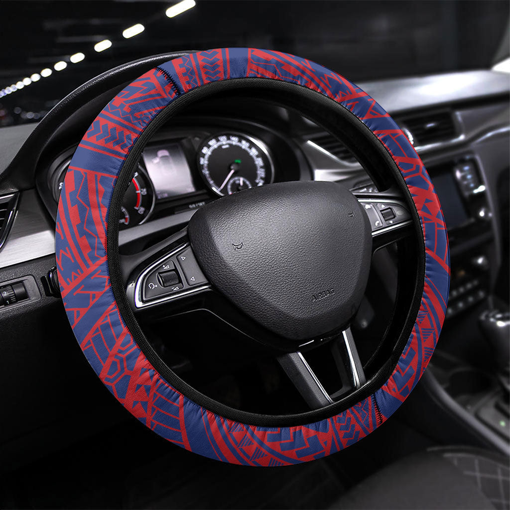 Samoa Independence Day Steering Wheel Cover 64th Anniversary Toa O Samoa