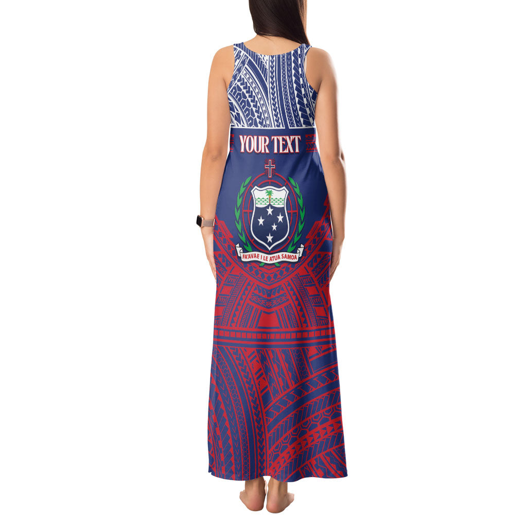 Personalised Samoa Independence Day Tank Maxi Dress 64th Anniversary Toa O Samoa