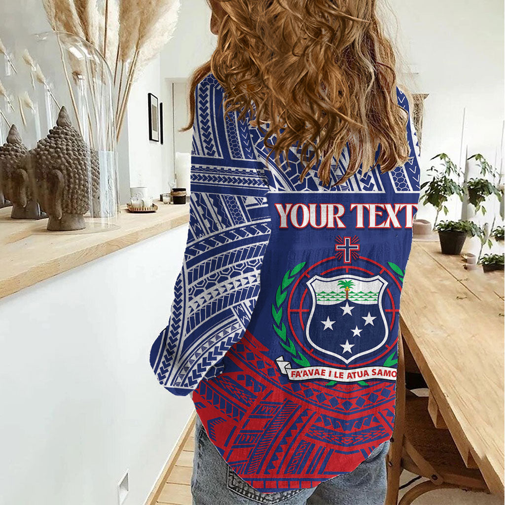 Personalised Samoa Independence Day Women Casual Shirt 64th Anniversary Toa O Samoa