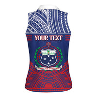 Personalised Samoa Independence Day Women Sleeveless Polo Shirt 64th Anniversary Toa O Samoa LT14 - Polynesian Pride