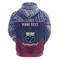 Personalised Samoa Independence Day Zip Hoodie 64th Anniversary Toa O Samoa