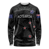 Custom New Zealand Silver Fern Football Long Sleeve Shirt Summer 2024 Olympic Go Aotearoa