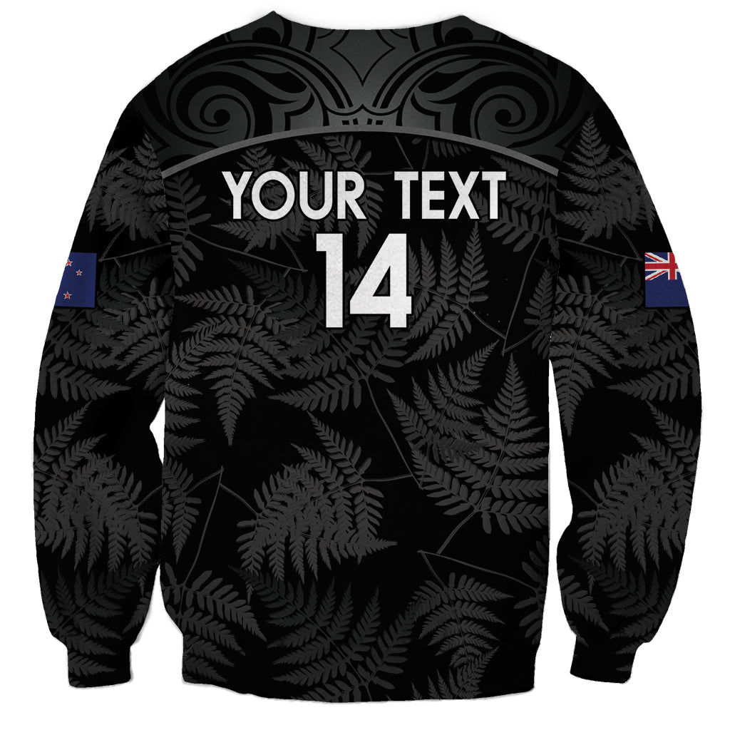 Custom New Zealand Silver Fern Football Sweatshirt Summer 2024 Olympic Go Aotearoa