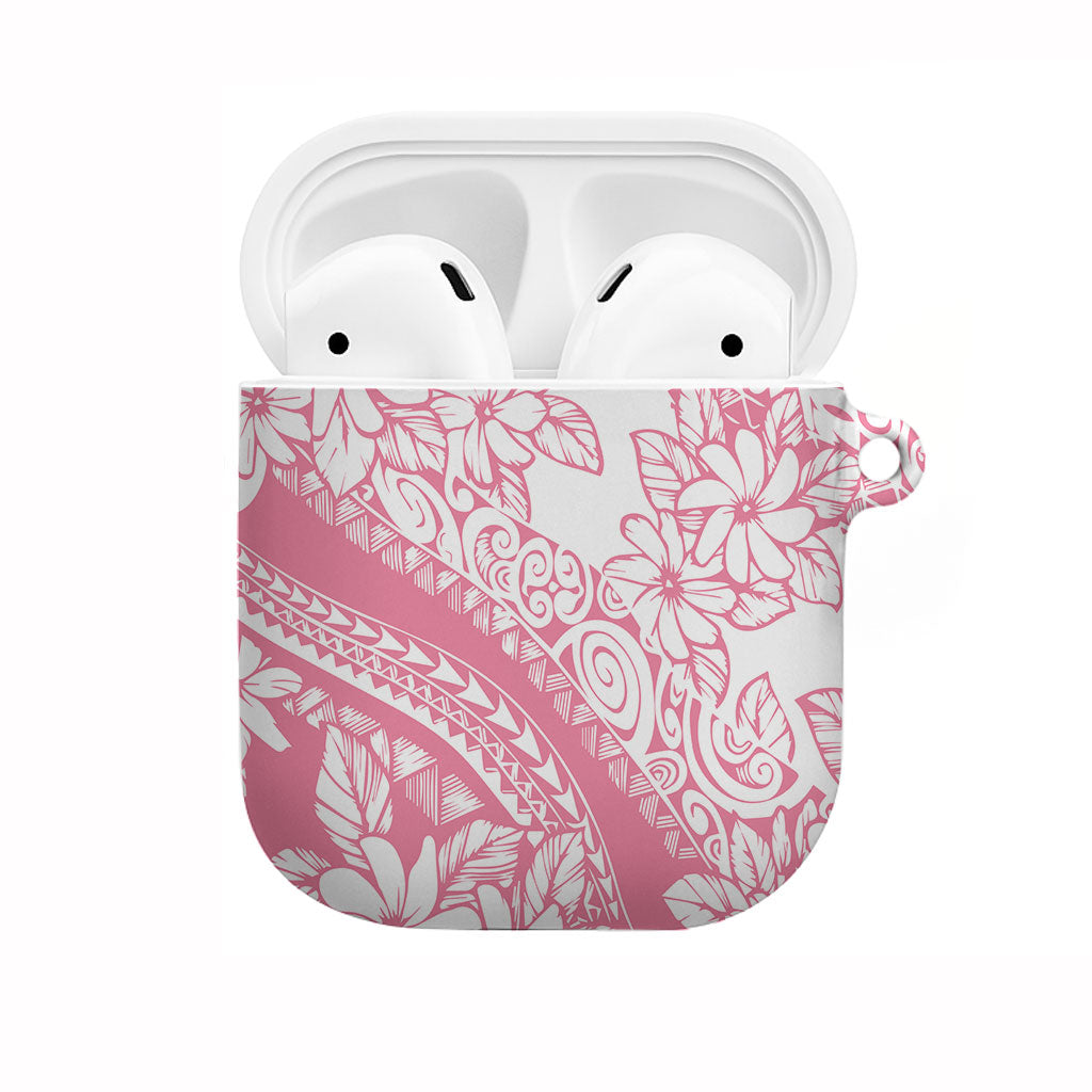 Polynesian Tiare Flower Pink Pastel Vibes AirPods Case