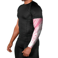 Polynesian Tiare Flower Pink Pastel Vibes Arm Sleeves
