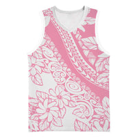 Polynesian Tiare Flower Pink Pastel Vibes Basketball Jersey