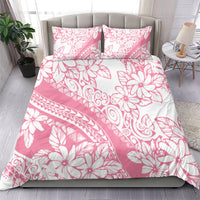 Polynesian Tiare Flower Pink Pastel Vibes Bedding Set