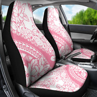 Polynesian Tiare Flower Pink Pastel Vibes Car Seat Cover