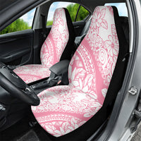 Polynesian Tiare Flower Pink Pastel Vibes Car Seat Cover