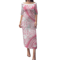 Polynesian Tiare Flower Pink Pastel Vibes Puletasi