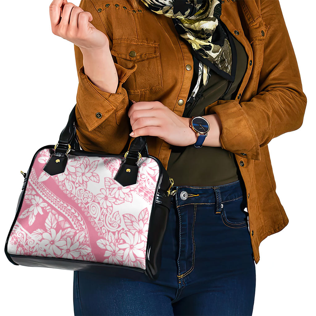 Polynesian Tiare Flower Pink Pastel Vibes Shoulder Handbag