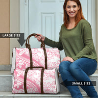 Polynesian Tiare Flower Pink Pastel Vibes Travel Bag