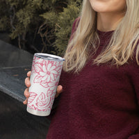 Polynesian Tiare Flower Pink Pastel Vibes Tumbler Cup