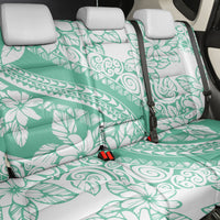 Polynesian Tiare Flower Cyan Pastel Vibes Back Car Seat Cover