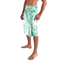 Polynesian Tiare Flower Cyan Pastel Vibes Lavalava