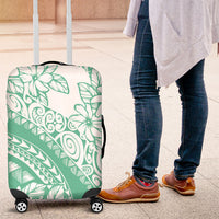 Polynesian Tiare Flower Cyan Pastel Vibes Luggage Cover