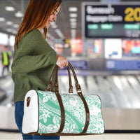 Polynesian Tiare Flower Cyan Pastel Vibes Travel Bag