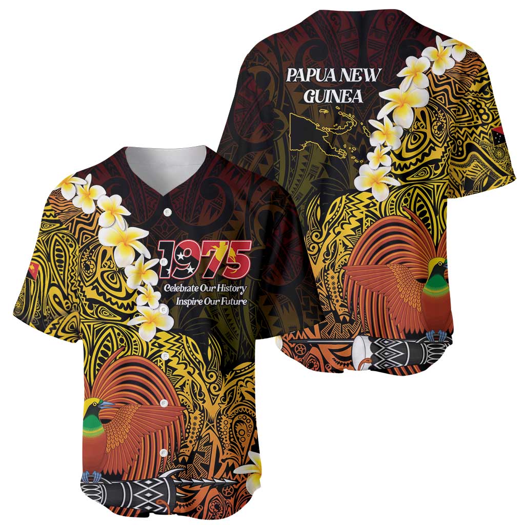 Papua New Guinea 1975 Baseball Jersey Create Our History Inspire Our Future - Polynesian Pride