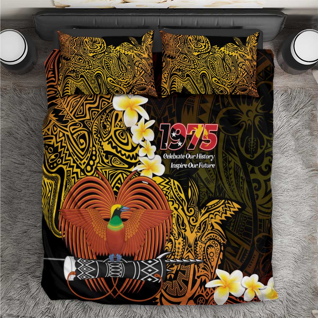 Papua New Guinea 1975 Bedding Set Create Our History Inspire Our Future - Polynesian Pride