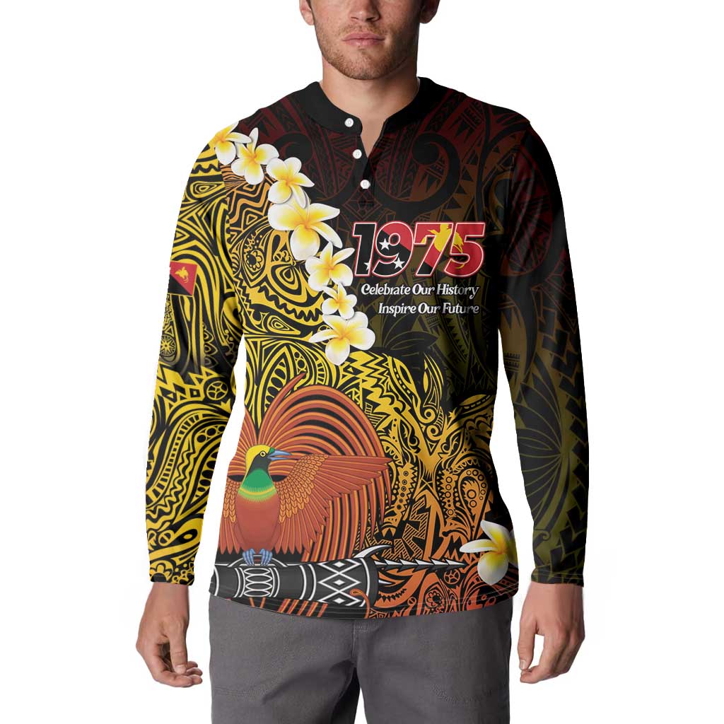 Papua New Guinea 1975 Button Sweatshirt Create Our History Inspire Our Future - Polynesian Pride