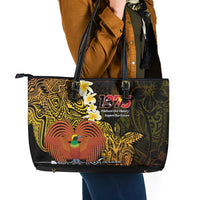 Papua New Guinea 1975 Leather Tote Bag Create Our History Inspire Our Future - Polynesian Pride