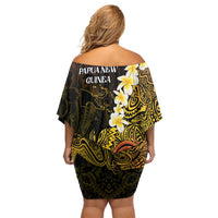 Papua New Guinea 1975 Off Shoulder Short Dress Create Our History Inspire Our Future - Polynesian Pride