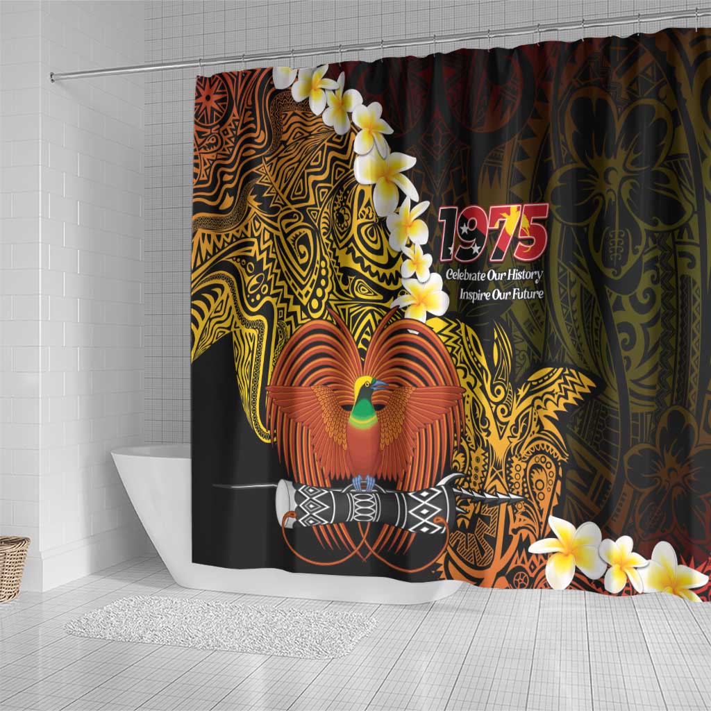 Papua New Guinea 1975 Shower Curtain Create Our History Inspire Our Future - Polynesian Pride