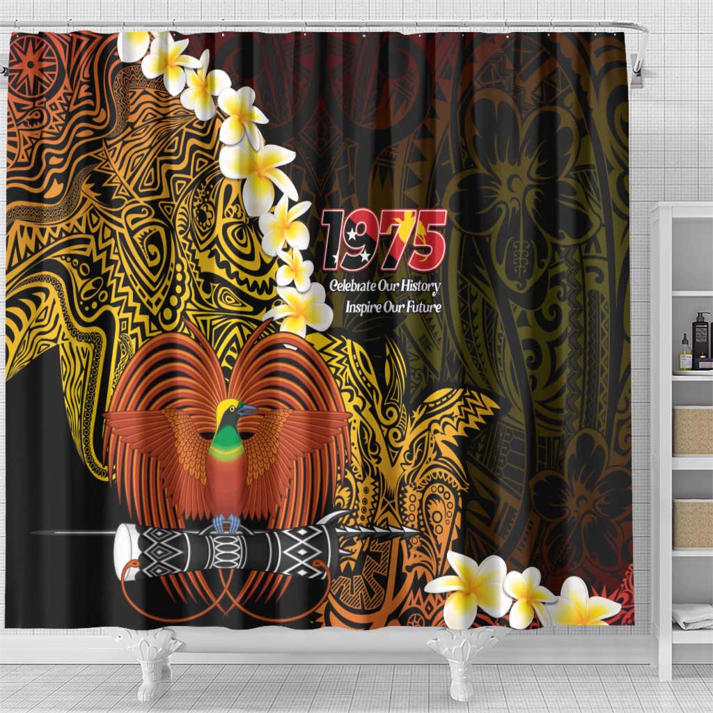Papua New Guinea 1975 Shower Curtain Create Our History Inspire Our Future - Polynesian Pride