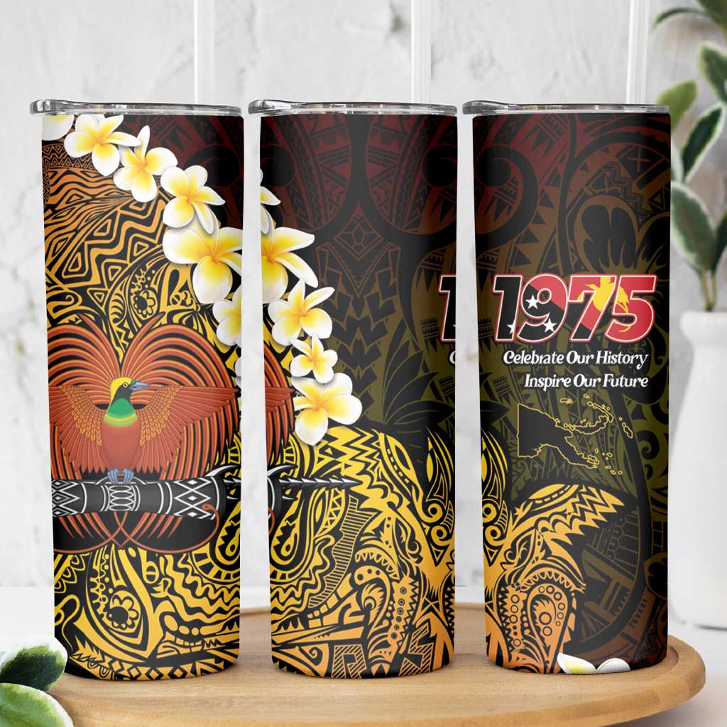 Papua New Guinea 1975 Skinny Tumbler Create Our History Inspire Our Future - Polynesian Pride