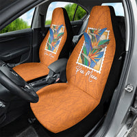 Aloha Hawaii Pua Manu Car Seat Cover Hawaiian Bird of Paradise Flowers Stylized Stamp LT14 - Polynesian Pride