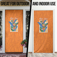Aloha Hawaii Pua Manu Door Cover Hawaiian Bird of Paradise Flowers Stylized Stamp LT14 - Polynesian Pride